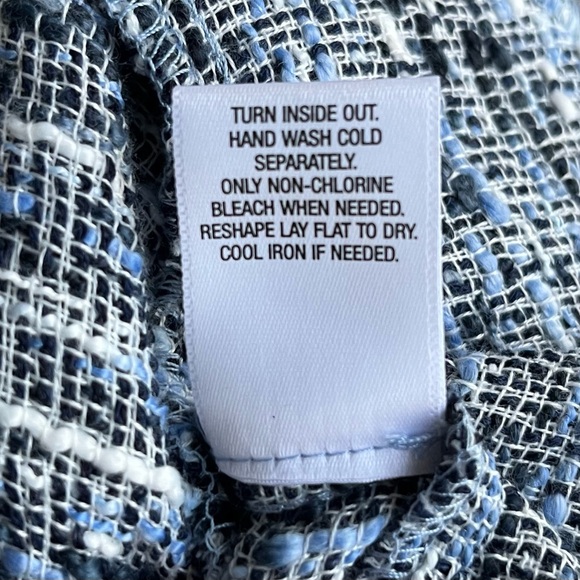 •Roz & Ali• Tweed Open Front Blazer - Size Large - Picture 8 of 9